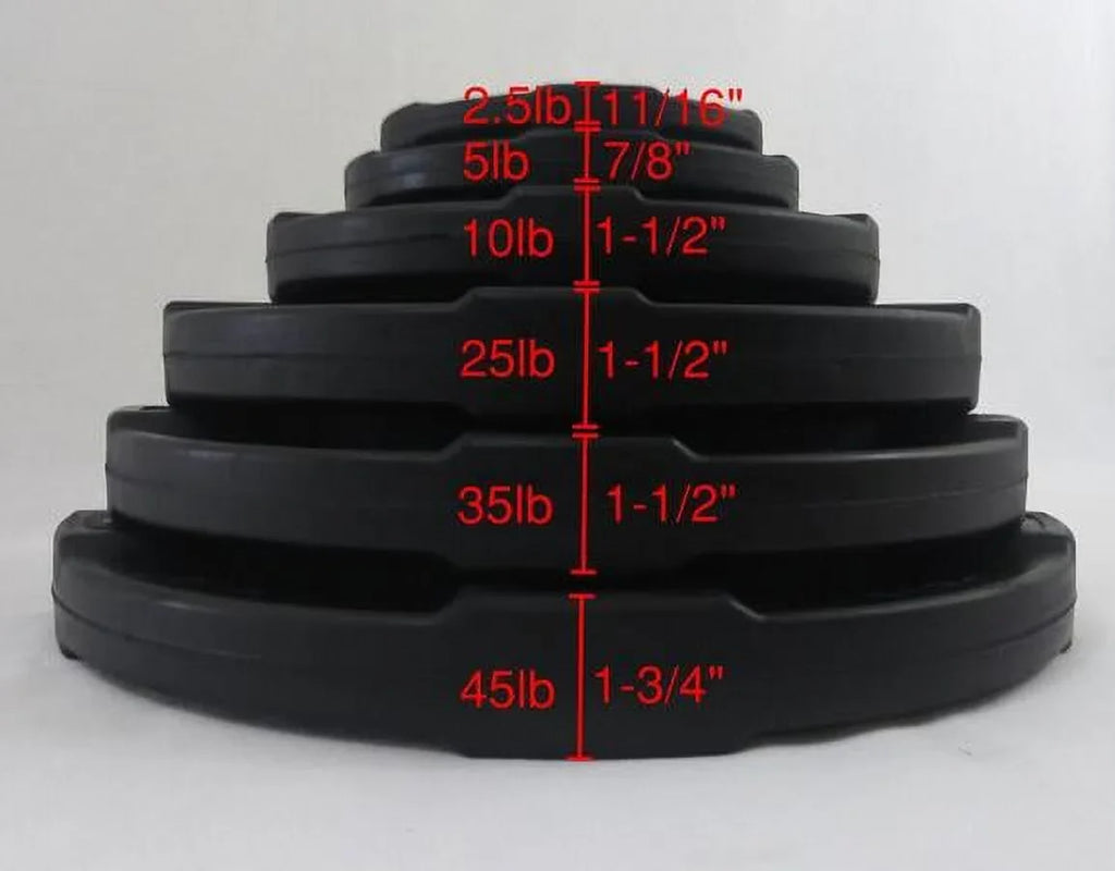 Plates 2.5lb PowerFit Rubber Equipment Star Grip Premium Five