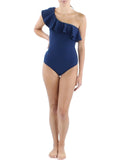 Swimsuit Gingham Womens One-Piece Shoshanna One Shoulder