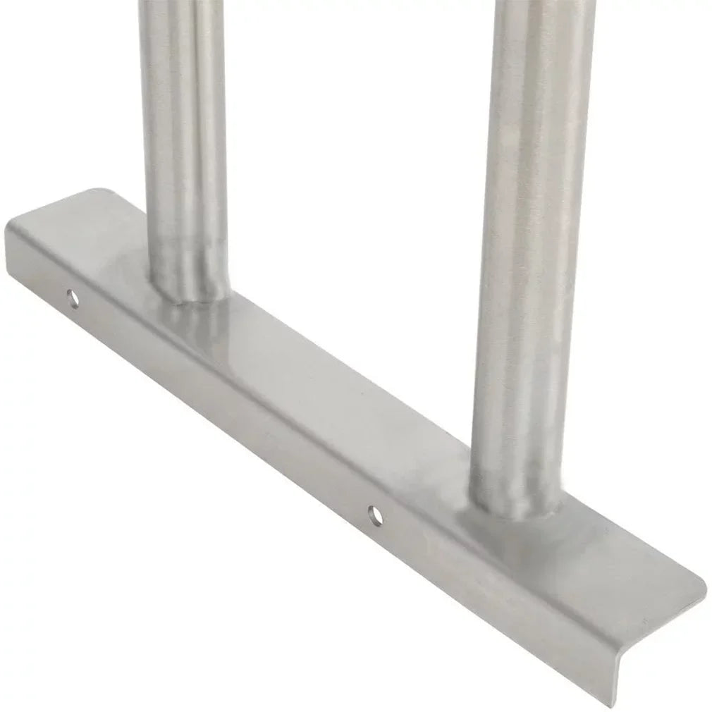Shelves Combo Work Table Two Shelving Metal & Kitchen Prep Wide 30" Steel Tier | 12" Table 18" Overshelf x Stainless | With Double