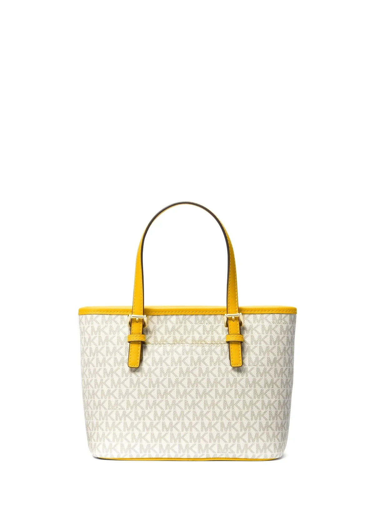 Bag Yellow Set Jet Kors Logo (Jasmine Multi) Extra-Small Travel Tote Women's Top-Zip Michael