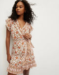 Beard 8 Mikhail Multi Dress, Floral Block-Print Veronica Women's