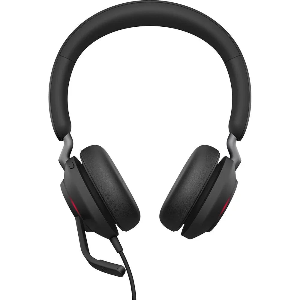 40 Passive Wired All-Day Jabra UC and for Music, USB-C, Enhanced - Evolve2 Stereo, (Open Cancelling Calls USB-C with - UC-Optimized Box) Headset Comfort, Noise Headphones, Headphones, Telework