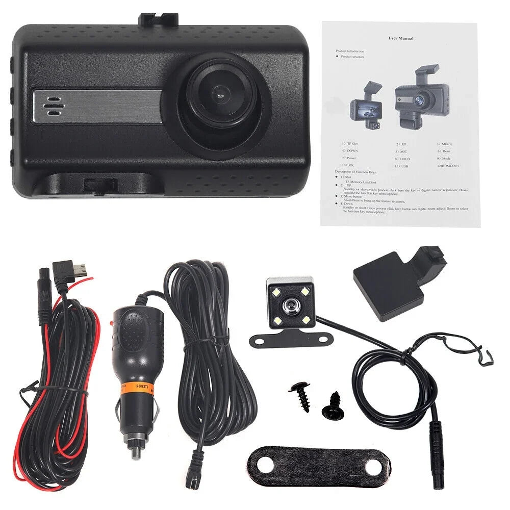 G Cam Recorder: Front Camera Car 1080P JahyShow Rear Video, Dash Dual Lens Sensor and