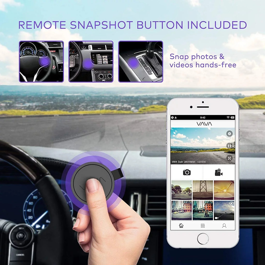 Mode Cam Sensor Vision | G-Sensor Dash | Sony Night | 128GB GPS Support Recorder Dash VAVA 1920X1080P@60Fps Wi-Fi with | Camera | | | Max Car Dashboard Parking Camera