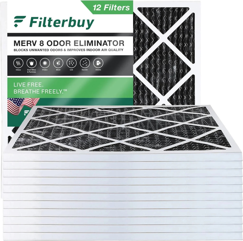 with Eliminator 18x18x1 HVAC Furnace (12-Pack) AC Carbon Filters Pleated Odor 8 Filterbuy Air Activated MERV