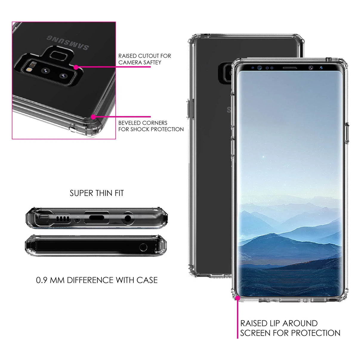 Happen Because for 9:29 - Glass Galaxy Case Back, Acrylic Note Screen Tempered DistinctInk 9 Faith, Shockproof Matthew of It Your - Bumper, - Samsung Clear Hybrid Protector TPU Will
