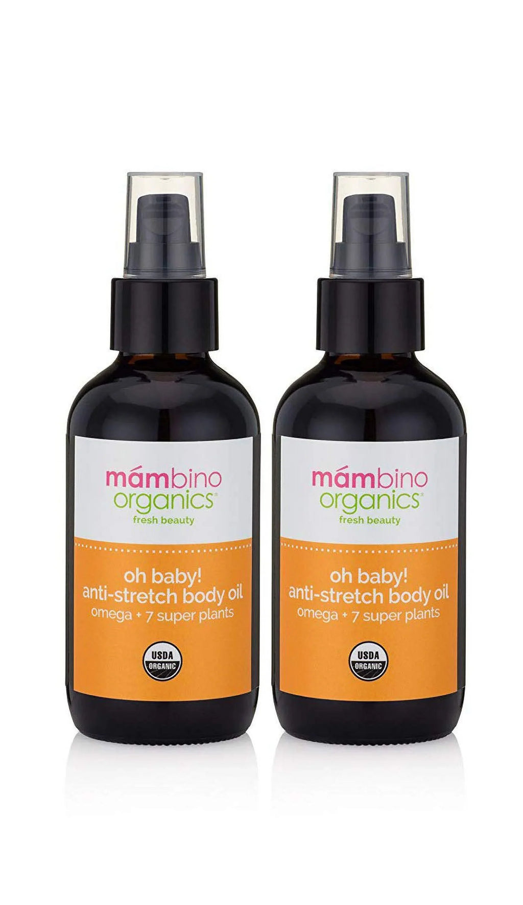 All 4 Body - Natural for (2Pack) Oz Mambino Belly Anti Oil - Baby! Pregnancy Mark Oh Stretch Organics Oil