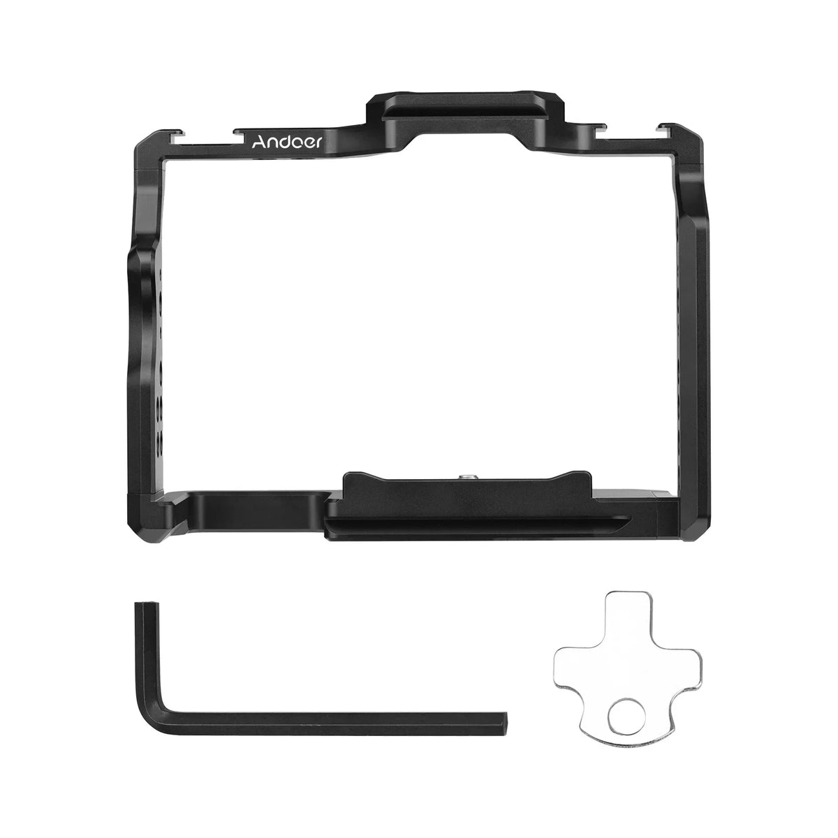 II Numerous Shoe Video A7R A7S A7II/ A7R Aluminum Andoer Cage Cold Inch Threads Replacement Dual 1/4 Mounts Cage Alloy A7IV/ Camera III/ with A7III/ II/ for Sony