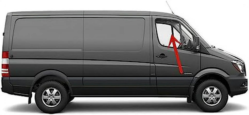 Door Benz Front Mercedes Sprinter Glass Door Right Passenger Models Window with Compatible Van 2009-2018