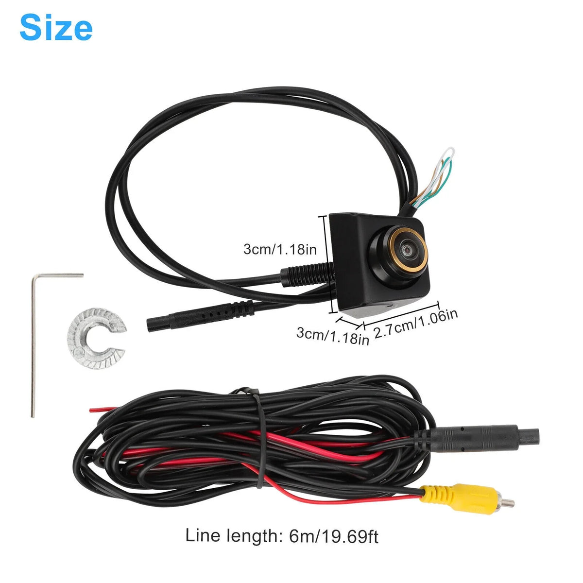 Camera 170° Cam Reverse Parking Waterproof Backup View Rear Car Adjustable 360°