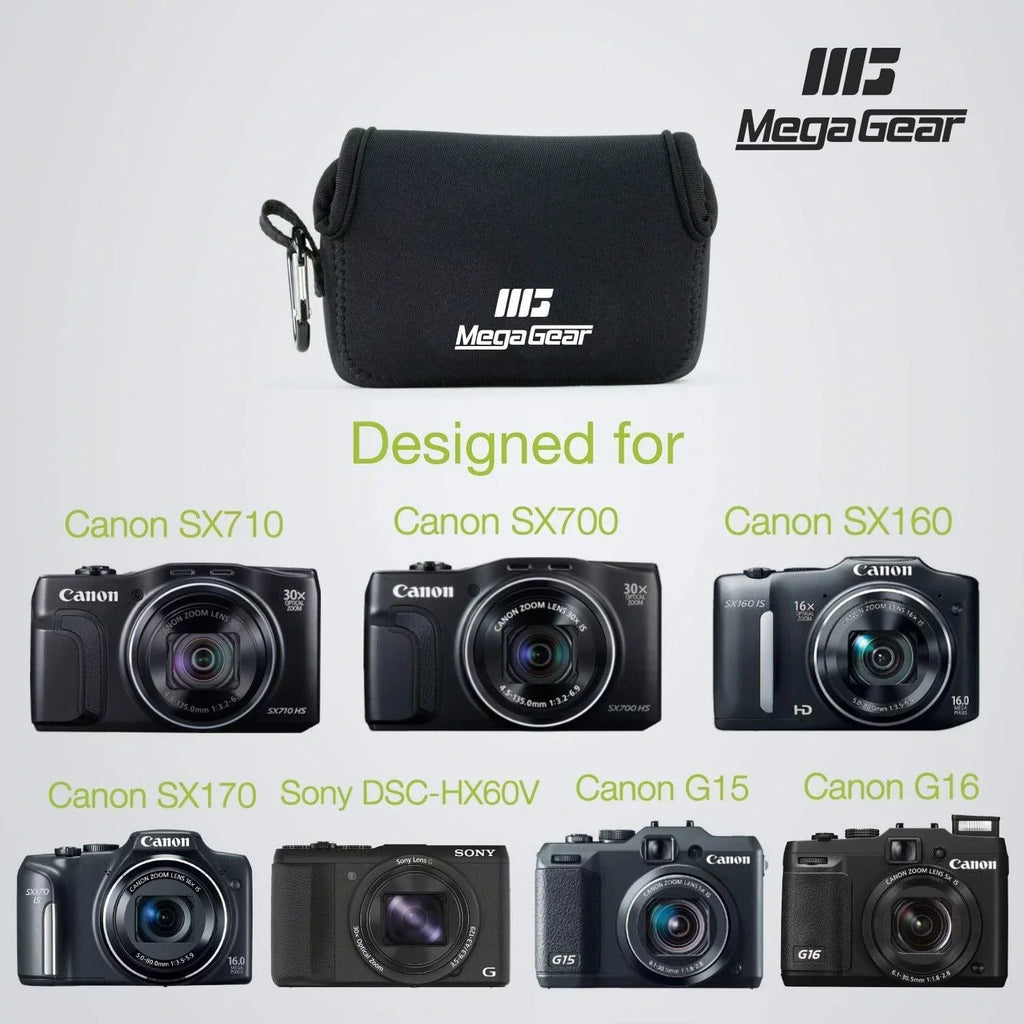 Camera HS, Case PowerShot HS, IS G15, SX170 Canon SX700 Neoprene Canon SX160 Sony DSC-HX50V, DSC-HX60V, HS, SX710 MegaGear G16, IS, SX720