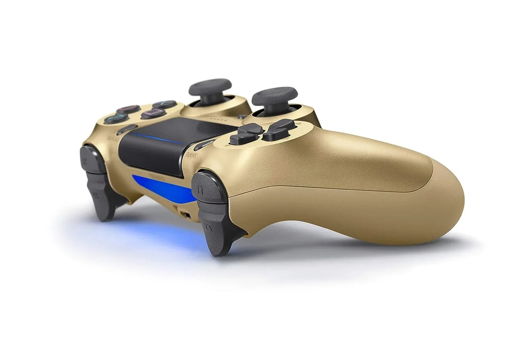 AXTION Like Gold PlayStation with BOLT Wireless Controller Earbuds Bundle 4 New DualShock 2
