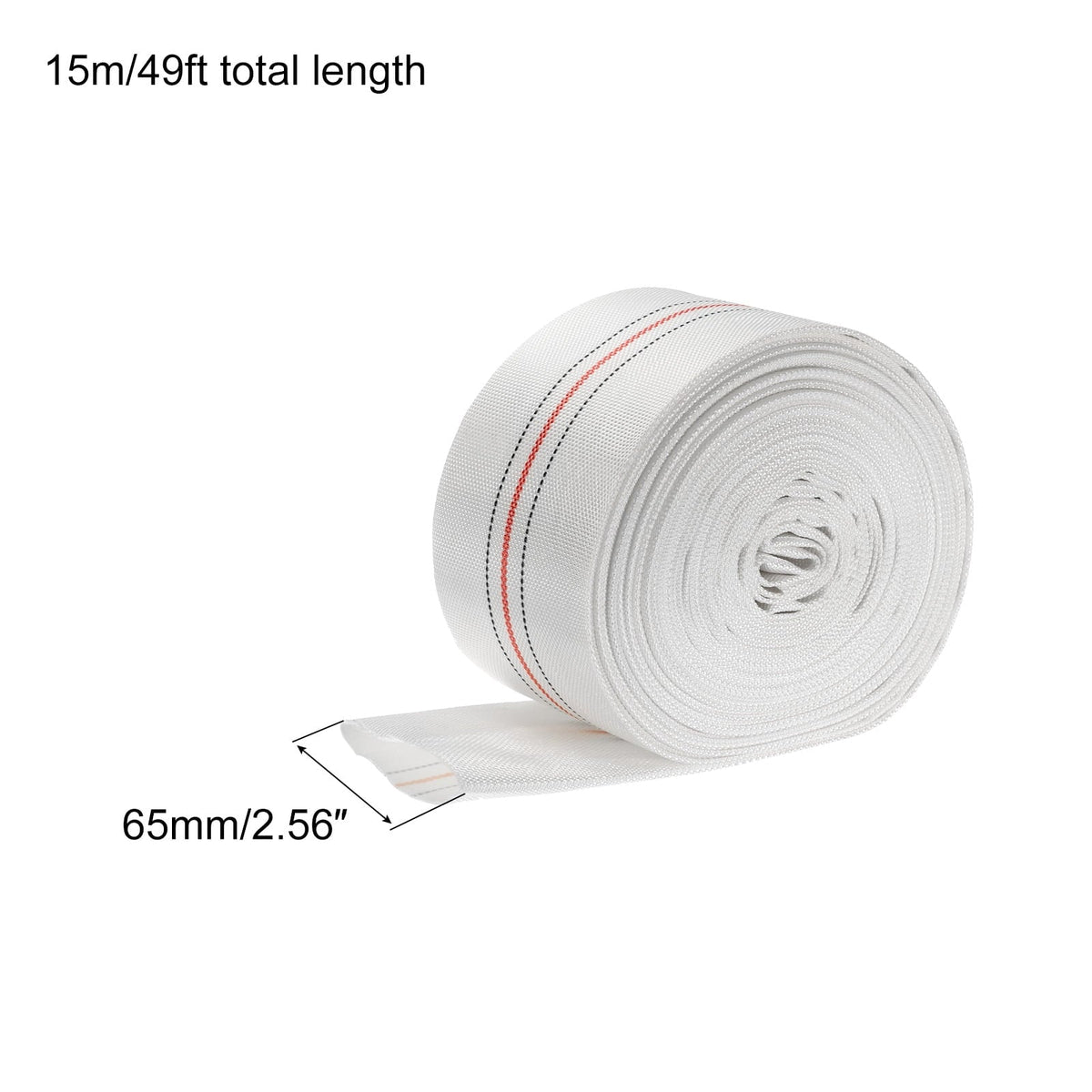 Swimming Hose Flat Lightweight Pool ID Lay 65mm Reinforced for Hose Discharge 49ft Backwash