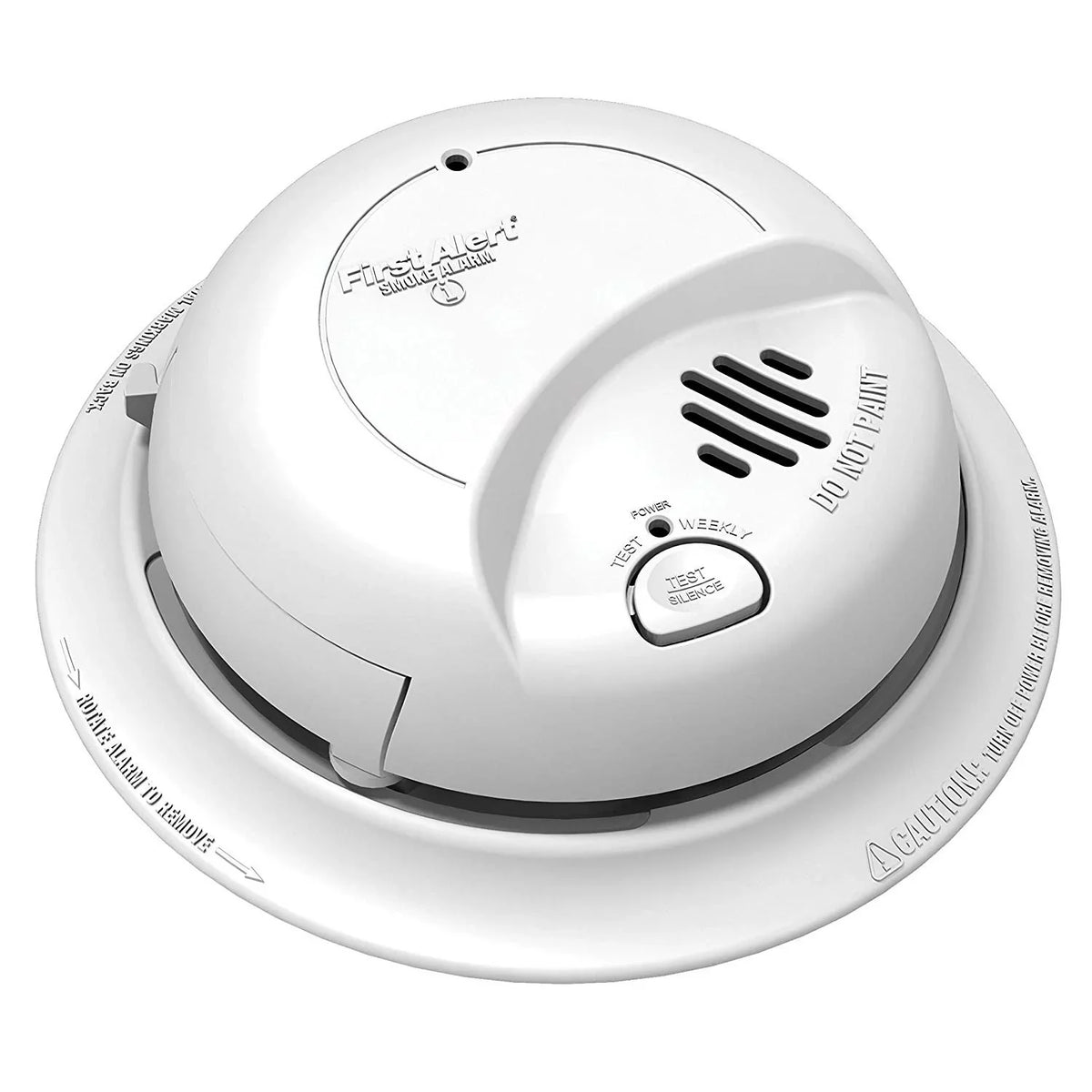 Alert Backup, Smoke with of Pack 6 Alarm Hardwired 9120B Battery First