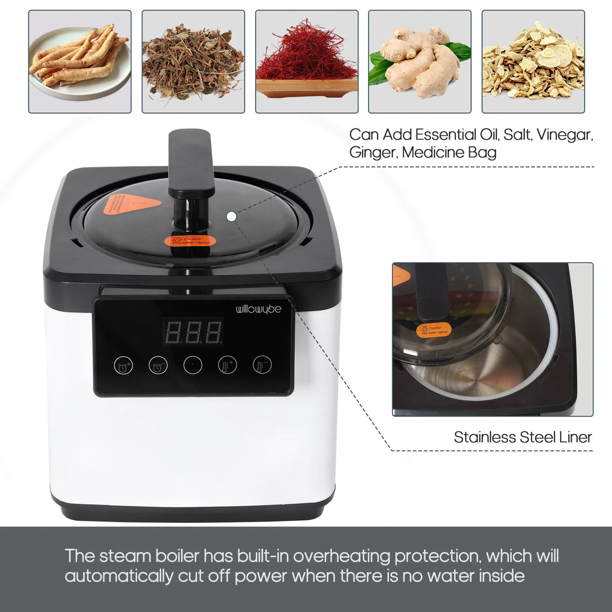 Bluetooth Body Spa | Tent, () Chair Home Personal Sauna Foldable Portable Steam Control, with Steamer,