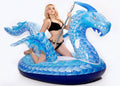 Adults Long Floatie Pool Float, DreambuilderToy and Cool On Party Dragon Float Pool Valve, Faster Kids Float) for Summer Raft Inflatable Giant Lounge Pool Dragon with Beach Ride (Dragon 9 Feet