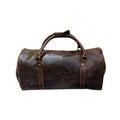 Duffle Bag Leather & AMERICANSTYLE Bag Leather Gym Travel Brown Luggage Cow Dark