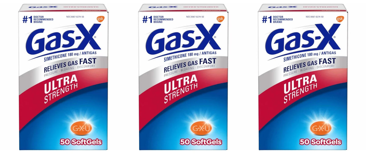 Strength Soft Ultra (Pack 3) of Gas-X Softgels Gels ea 50