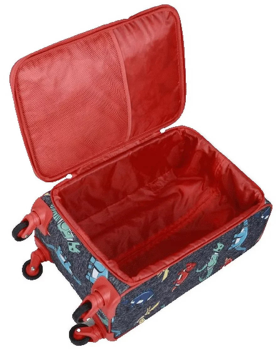CUBE DINO CRCKT SOFTSIDE PACKING 3 TAG WITH AND LET'S SOAR PC LUGGAGE