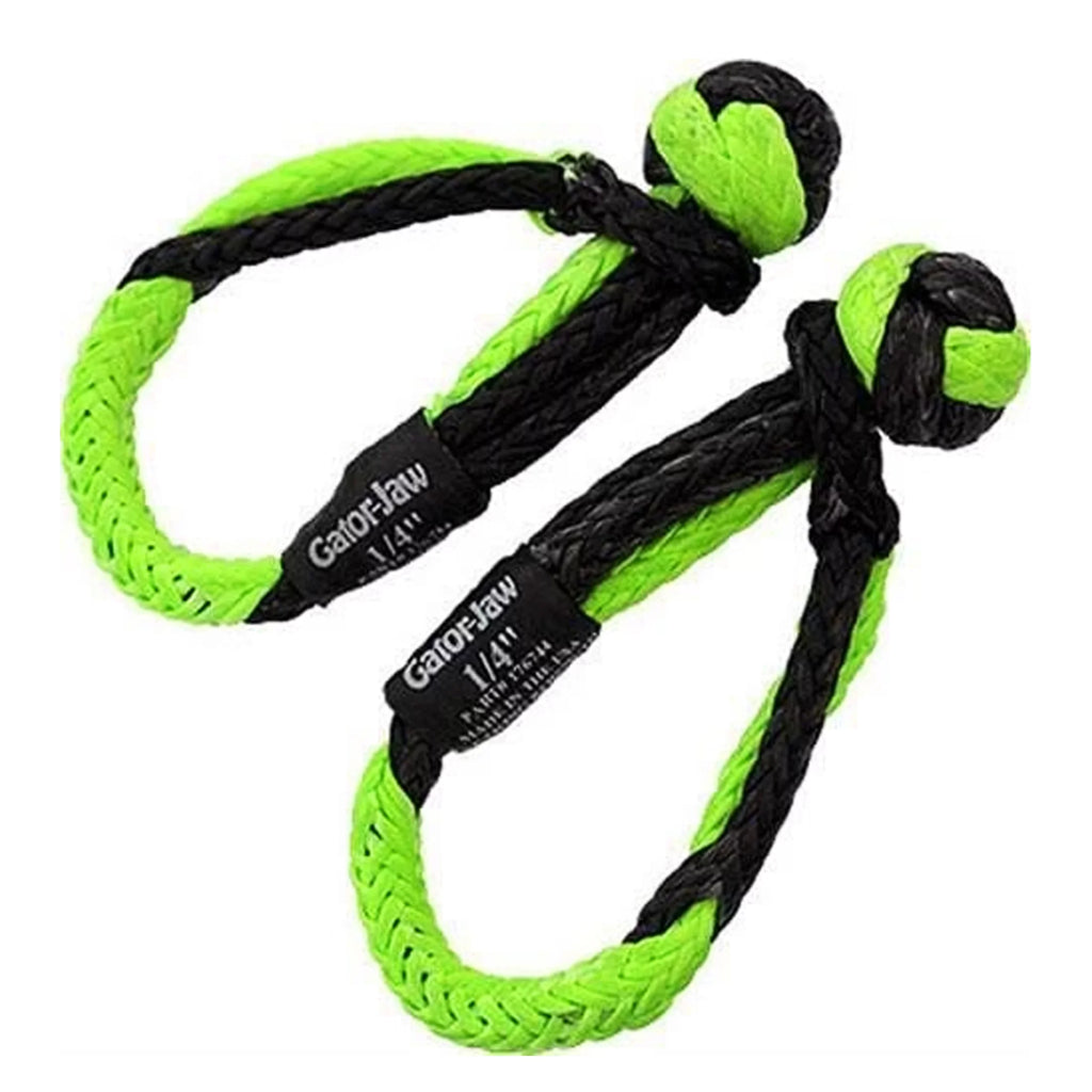 for of in Strength Personal Plasma Power Equipment Sport Synthetic and 176744 with 11,000 and Rope PAIR Gator-Jaw , (2) lb. Shackle ATV, Green Water 1/4" – Bubba Ideal UTV, Mini Craft Breaking