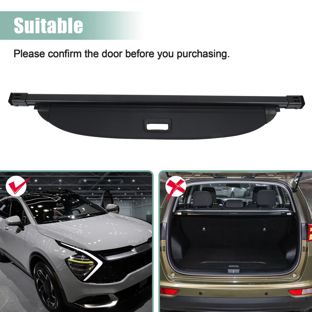Cover Rear Retractable Bargains Cover for Set Sportage 2023 Unique Security Luggage Cargo Trunk Privacy Cover Kia 1