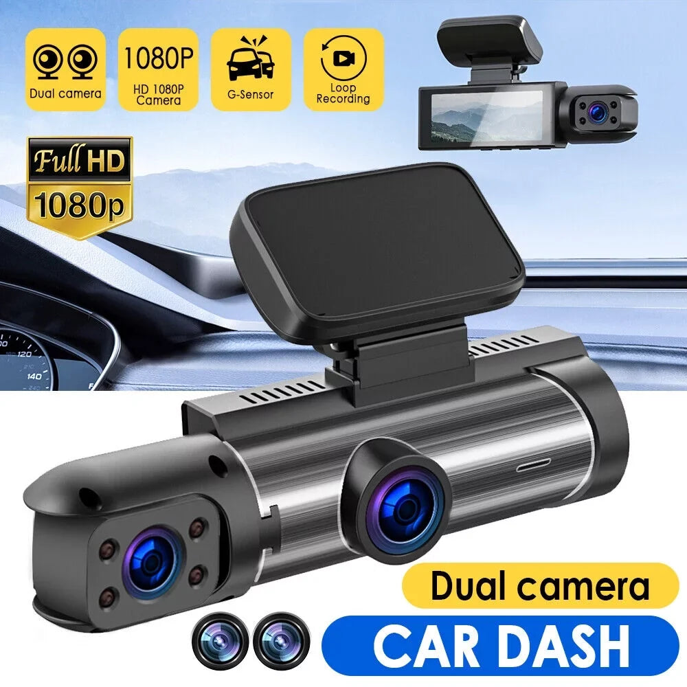 Parking Vtin Lens G-sensor Recorder 1080P Dash Car Video Monitor Cam HD Dual Camera