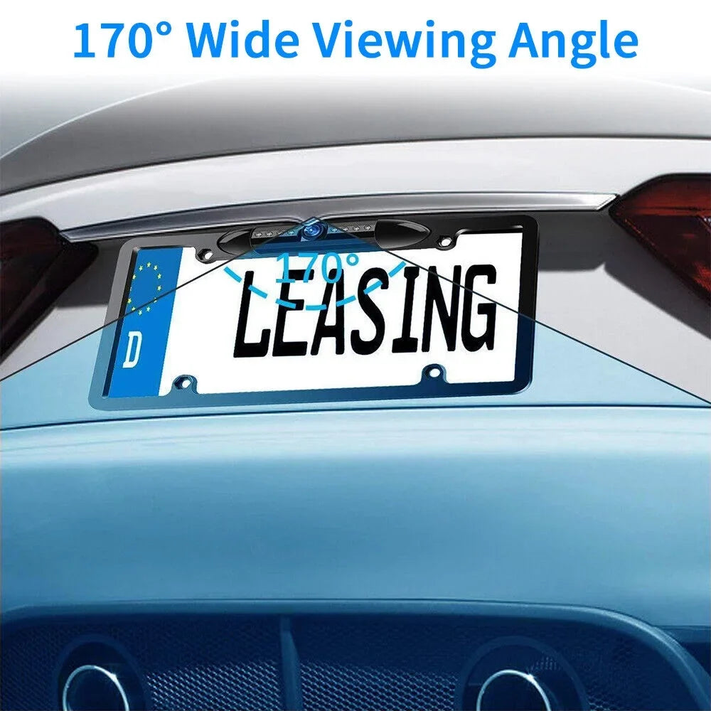 '- Cam Wired Cars Angle for - Waterproof View KingFurt Night American Universal IP68 Backup - Vision Viewing Camera Rear 170°