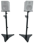 Monitor Speaker RVSM5 Stands Studio Bookshelf Rockville Pair w/Adjustable Height