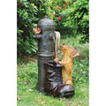 Toscano Fire Sculptural Hydrant Pooch Fountain Design