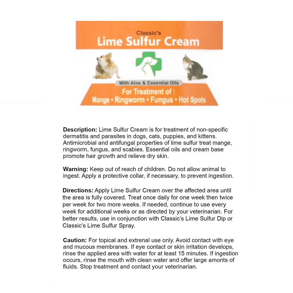 Skin Safe Dip Lime Dog, oz Kitten, Jars) Dry (2 for Care Ointment Itchy - x Sulfur oz 2 Pet Skin Cream x oz and Pet 2) Paw (2 - Ointment Puppy, Life Cat, x (2 Horse 2) - for Healthy