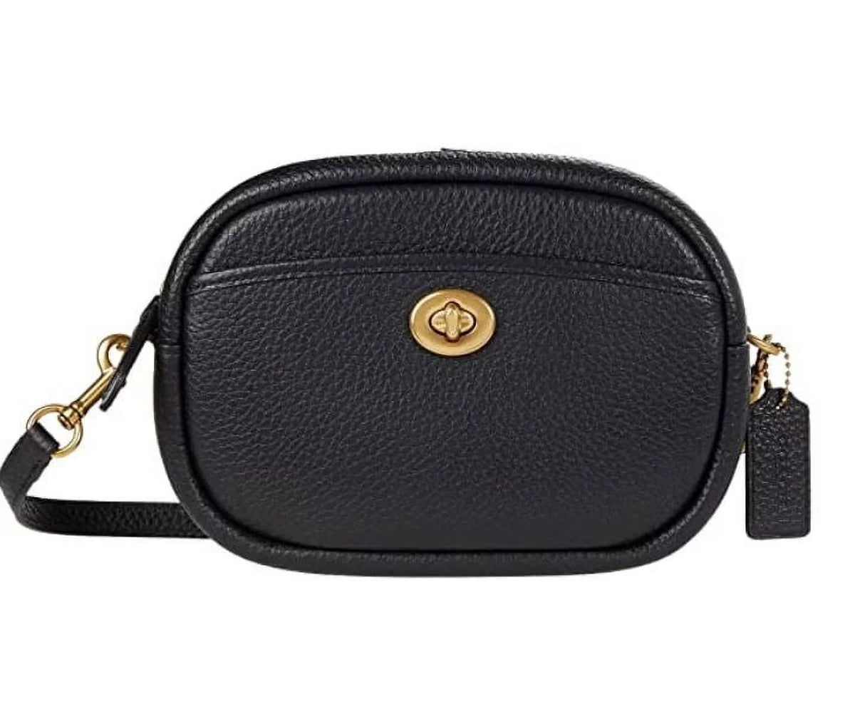 C5809-B4/ Bag Soft Size Camera Leather One Leather Strap COACH with Pebble