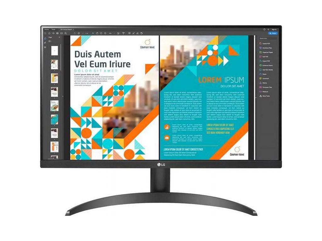 DisplayPort 75Hz FreeSync 24QP500-B AMD HDMI QHD IPS LG 2560 Tilt 1440 x HDR10 VESA 24" 2K Monitor