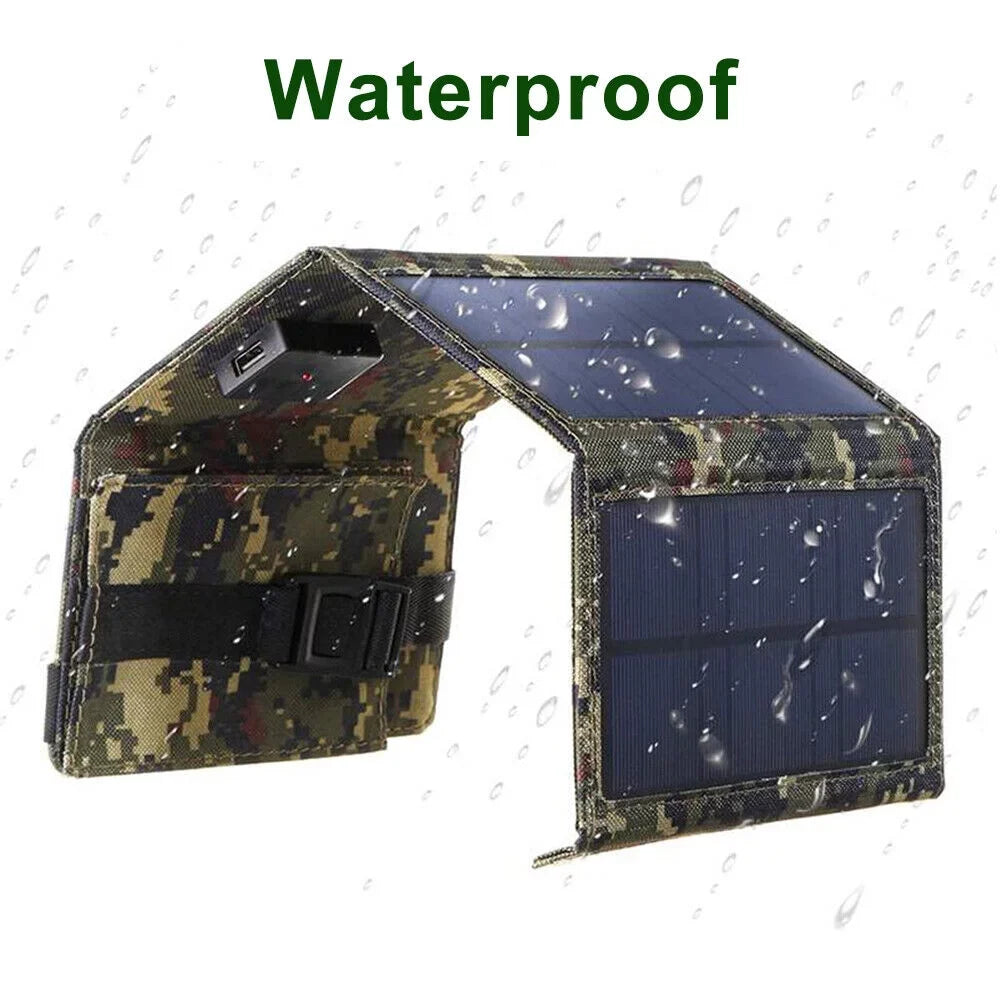 Outdoor Camping Hiking Phone Paddsun Charger Folding USB Power Solar Bank Panel 80W