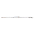 Medical ID Sterling Bracelet Figaro XSM19 Silver Rhodium-plated Link