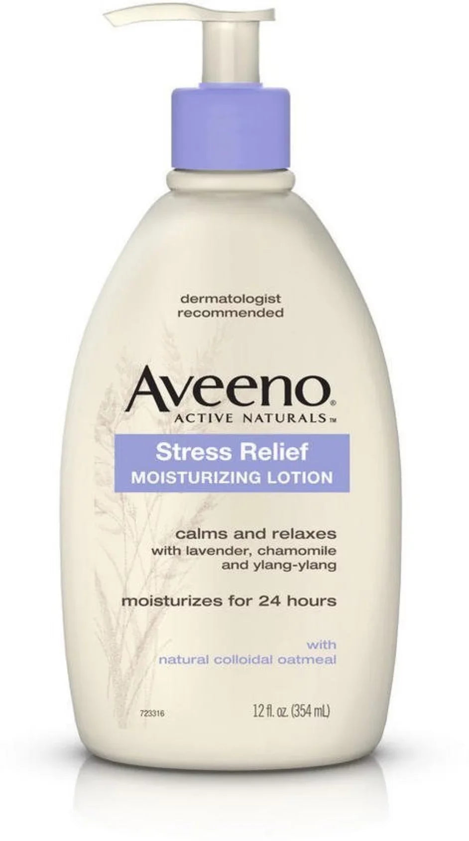 Active oz of (Pack Relief Moisturizing 3) Lotion AVEENO Stress Naturals 12