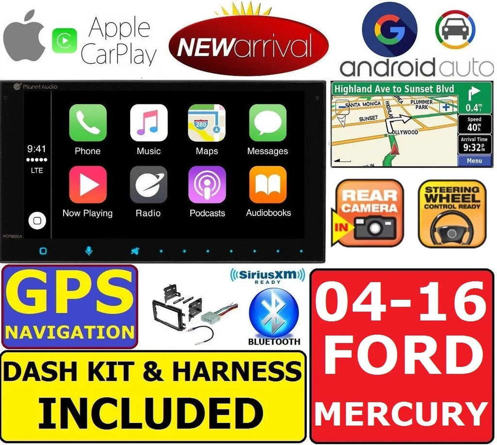 ANDROID 2004-2016 SERIES & NAVIGATION F AUTO CARPLAY FORD E STEREO CAR APPLE