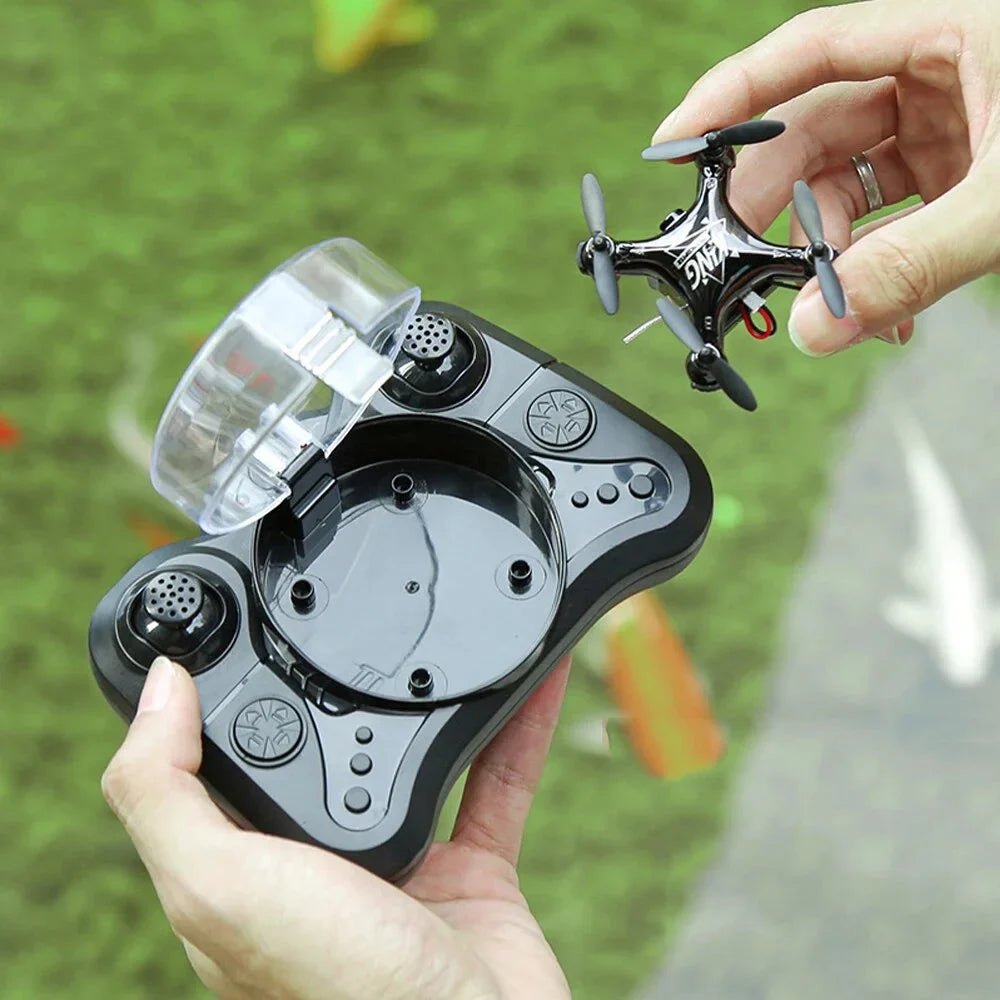 RC 2pcs Drone Gift Beginners Mini Drones Toys for and Landing Kids,RC for Foldable Quadcopter Aircraft Click and Batteries,Headless Suitable Camera With Take-off One K01 HD