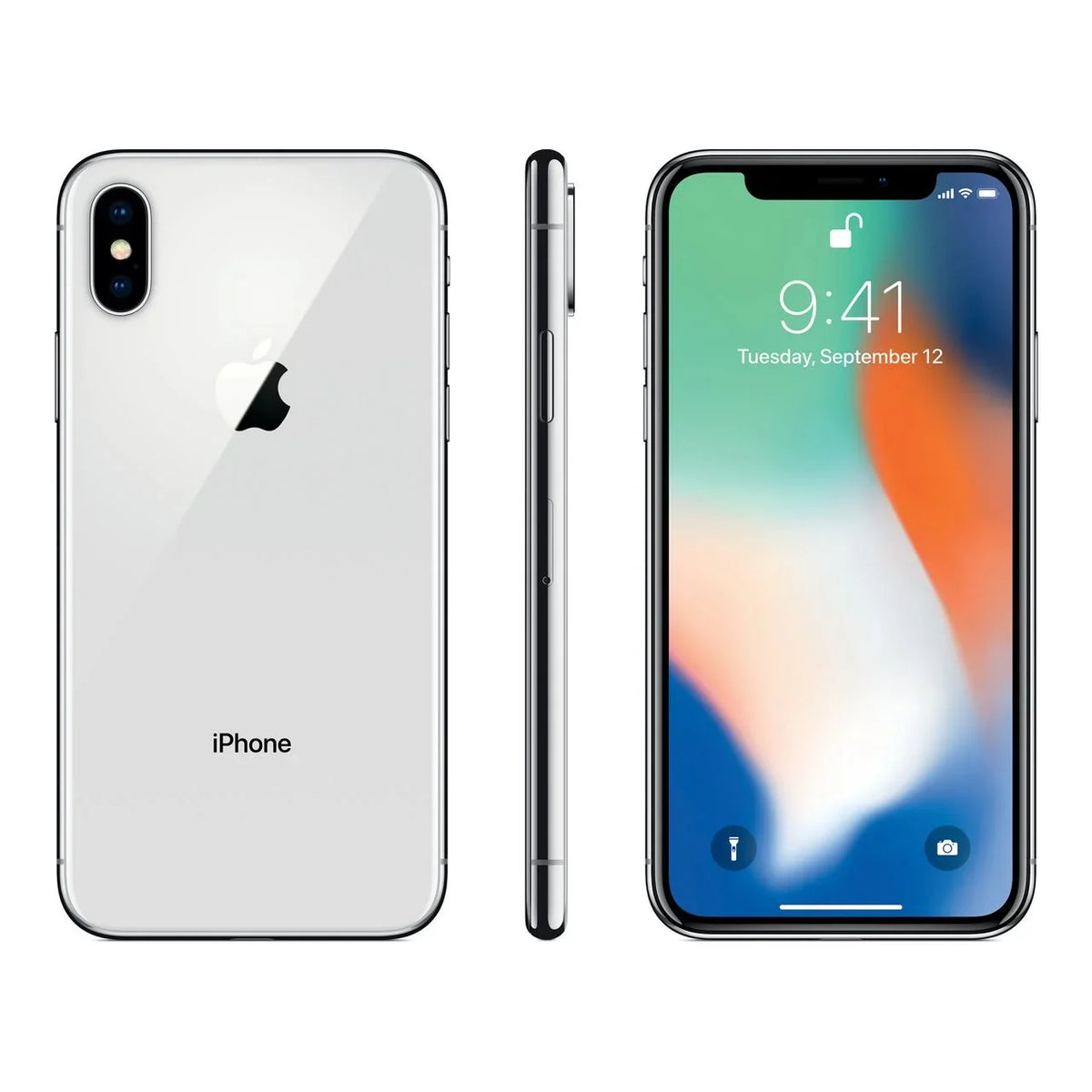iPhone 64GB (Refurbished) Silver Straight LTE Talk X Restored MQA62LL/A Apple