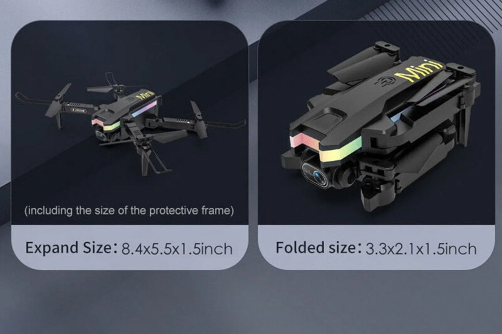 '- Aerial Pro Camera Mini Quad Photography SkyCapture Dual with - Drone JahyShow 4K HD Folding