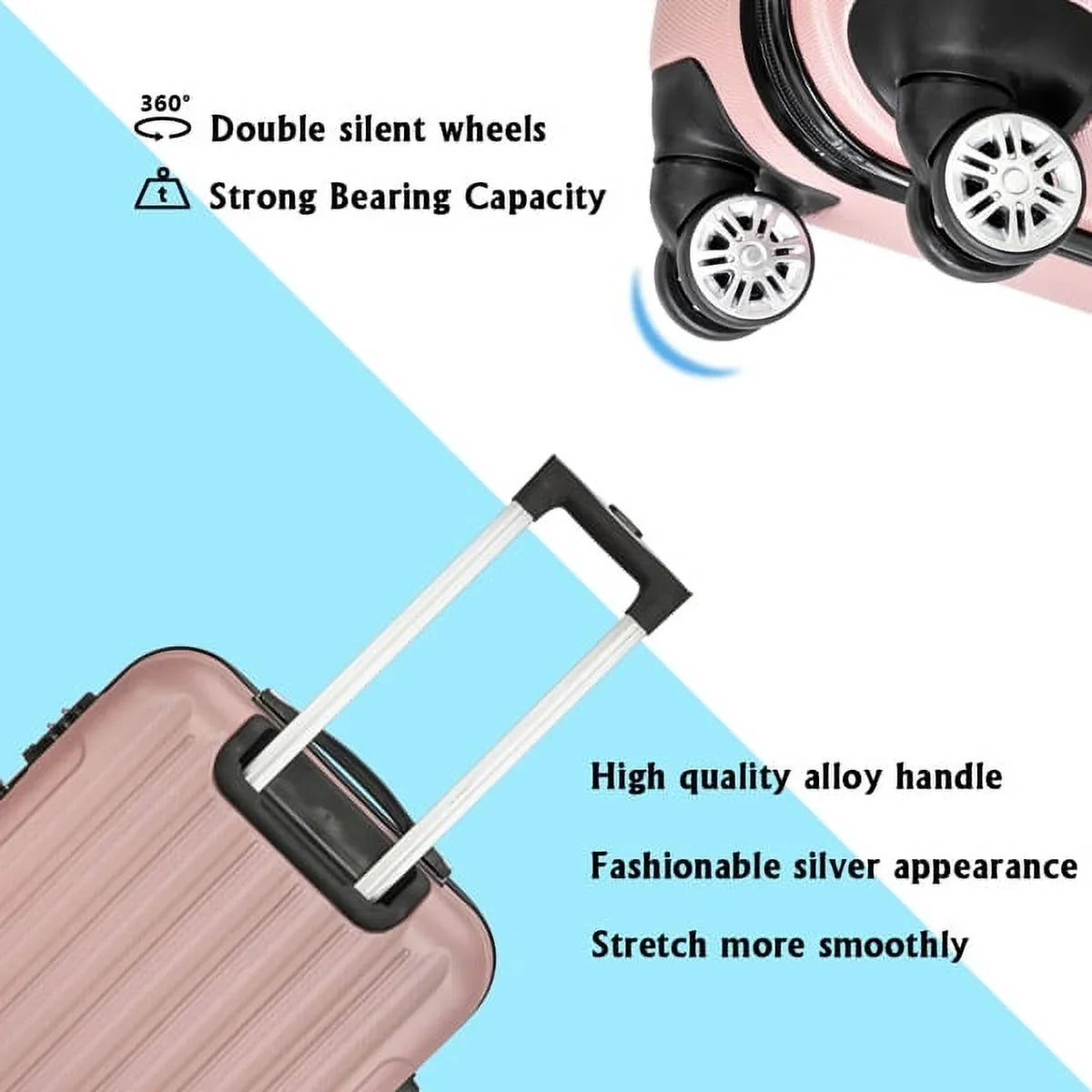 Large Set Storage 3-in-1 Traveling Multifunctional Suitcase Luggage Capacity