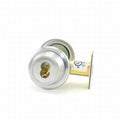 Pin 2.75 in. Single Best Chrome Deadbolt Backset Strike Less Series - Stanley Satin 8T Standard Cylinder Core 7