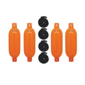 3006.7626 Max Neon Fender 16", - BoatTector Extreme 4.5" x Orange 4-Pack Value Inflatable
