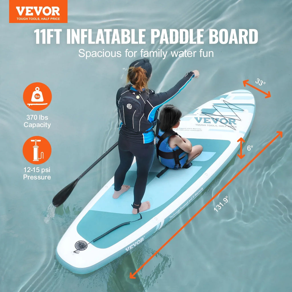 Board Board SKYSHALO with 11' Sup Paddle Up Inflatable Paddle Accessory Stand Surf