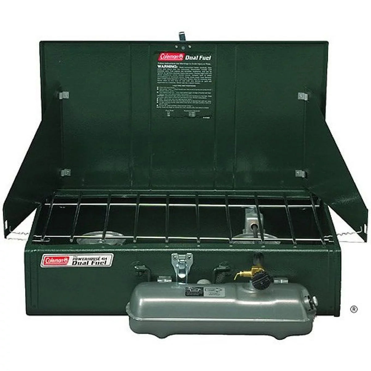 Dual Coleman Stove, Guide 2-Burner Camping Gas Powerhouse Series Fuel