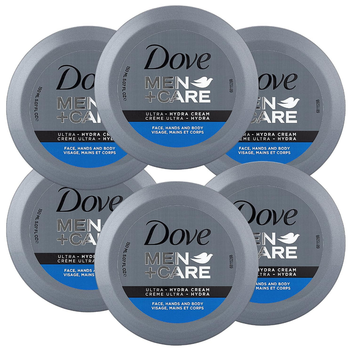 Men+Care Body And Cream, Skin Hands Face, Oz Care, 5.07 Hydra Dove All Each. Of Types, 6 Pack Ultra