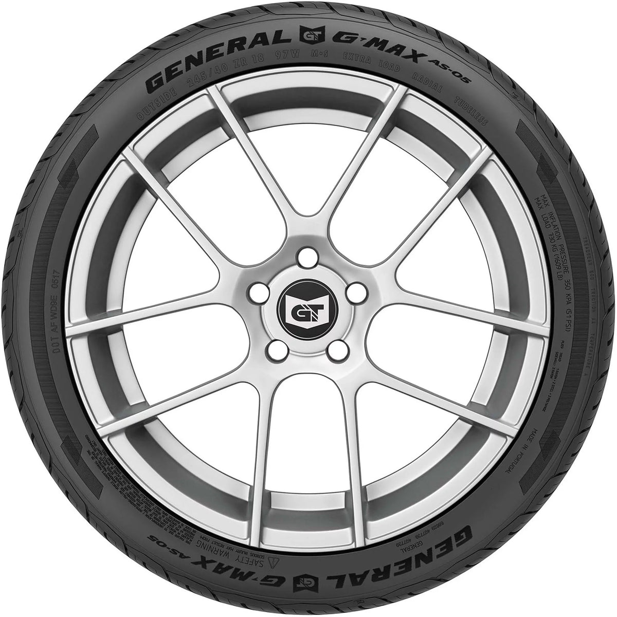 235/50ZR17 Tire Season All Passenger G-MAX UHP 96W AS-05 General