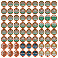Sampler, Brewers 72 Organic K-Cup Pod Count for Coffee, Roasted Coffee Keurig Fresh