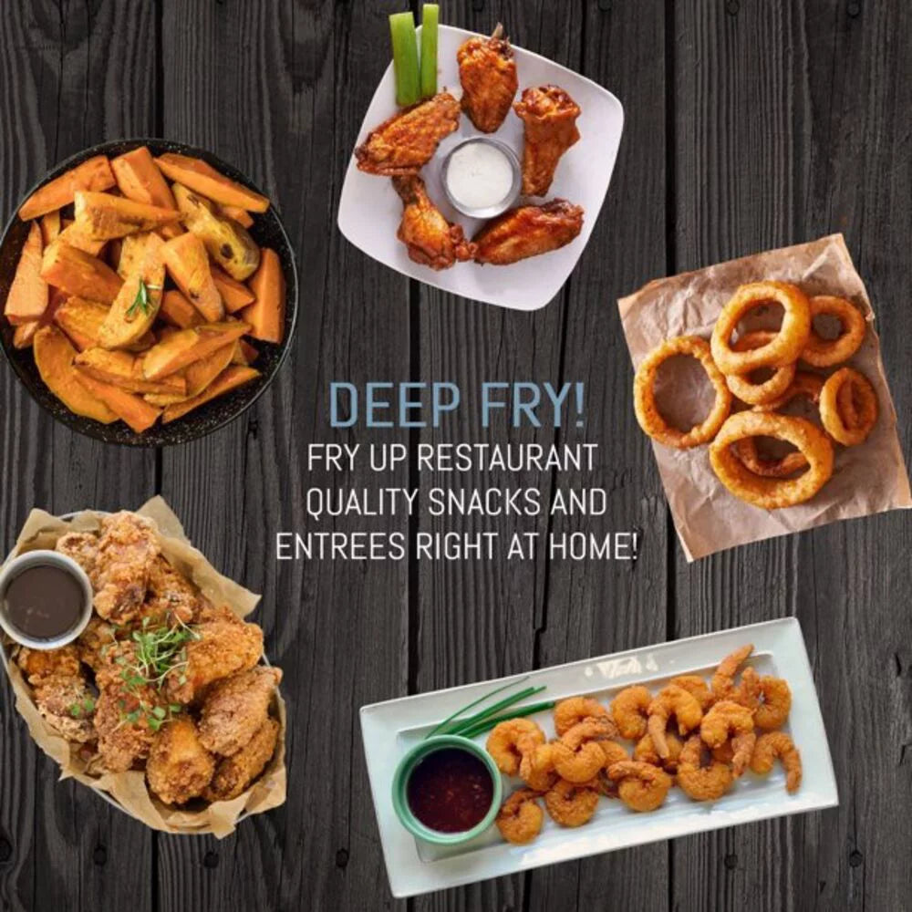 Deep 3 Elite with EDF-401T baskets Platinum Dual 4Qt. Fryer