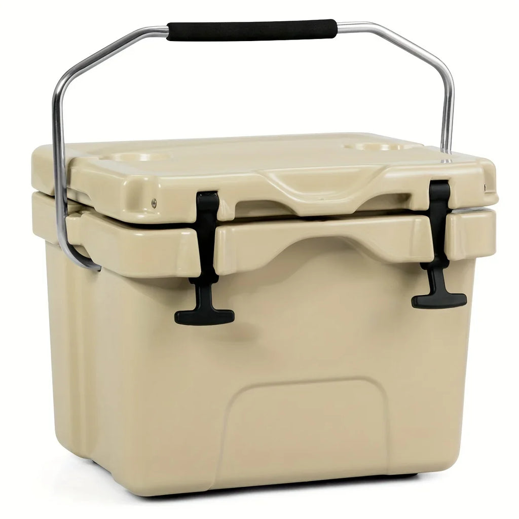 Leak-Proof Ideal for - Cooler Keeps COSTWAY & Camping Outdoor Durable 24 Chest, - Chilled Picnics Cans 16-Quart Ice