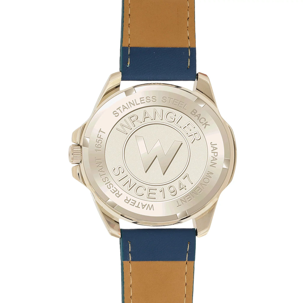 Strap Watch 44mm Wrangler Round Blue